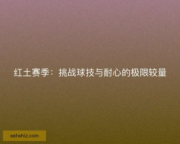 红土赛季：挑战球技与耐心的极限较量